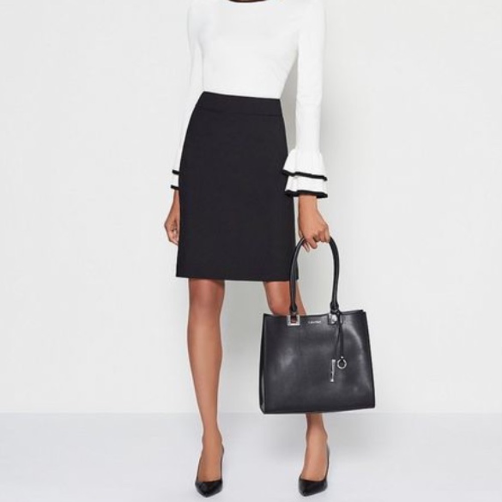 Classic black pencil skirt, Calvin Klein, like new